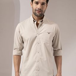 PERCH Men Slim Fit Opaque Casual Shirt-image-17