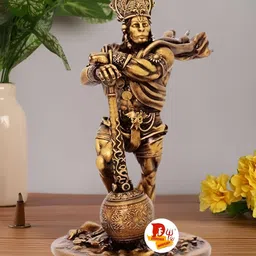 DARIDRA BHANJAN Brown Religious Idol Showpiece-image-14