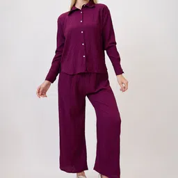 AmarAsha Delta Grow Chex Long Sleeves Shirt With Trouser-image-99