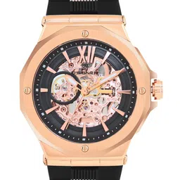 D'SIGNER Men Skeleton Dial & Straps Analogue Automatic Motion Powered Watch 824RGFS.3G-picture-47