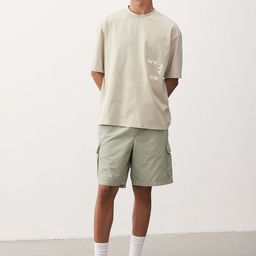 H&M Men Relaxed Fit Cargo Shorts-56