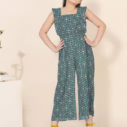 BAESD Girls Printed Basic Jumpsuit with Ruffles-image-1
