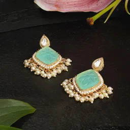 Zaveri Pearls Contemporary Drop Earrings-42
