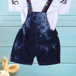 BAESD Infants Short Dungaree With Printed T-Shirt image 2