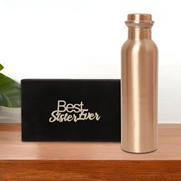 INTERNATIONAL GIFT Copper-Toned Single Copper Solid Water Bottle-image-87