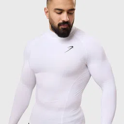 FUAARK Men Stretchex High Neck Solid Compression T-shirt-image-52