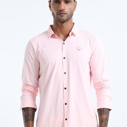Mystery Of Fashion Classic Spread Collar Long Sleeves Cotton Opaque Shirt-image-78