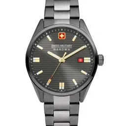 SWISS MILITARY HANOWA Men Patterned Dial & Stainless Steel Digital Watch SMWGH2200141-image-11
