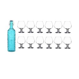 SOMIL Blue Glass Airtight Can Bottle-image-91