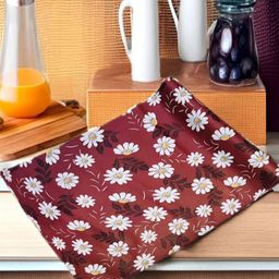 REVEXO Maroon & White Printed Water-Resistant Shelf Liner-image-82