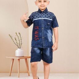 DRYSUN Blue Viscose Rayon Clothing Set-image-78