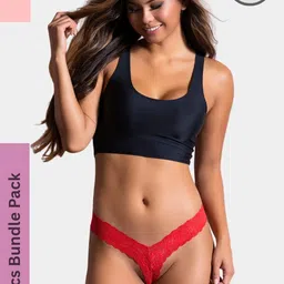 MYZA Women Red Nylon Mid-Rise Hipster Briefs-picture-14