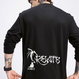 glitchez Typography Printed Oversized T-shirt-image-55