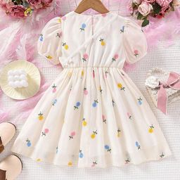 BAESD Print Net Fit & Flare Dress image 2