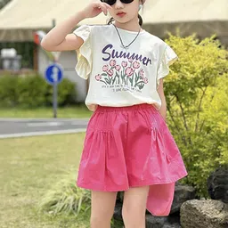 LULU & SKY Girls Printed Top with Shorts-picture-6