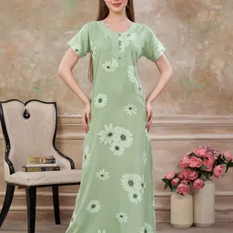 Sand Dune Women Floral Printed Maxi Nightdress-picture-14