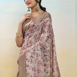 KALINI Floral Zari Tissue Mysore Silk Saree-picture-17