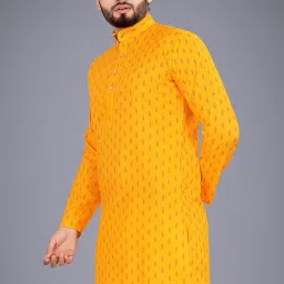 Men Printed Cotton Blend Straight Kurta-picture-4