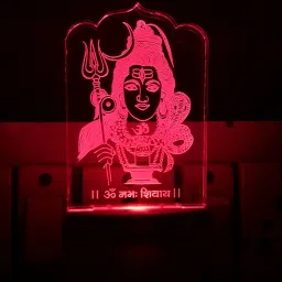 3D Illusion LED Light Night Lights for 7 Colors Led Changing Lighting Bedroom Decoration Decorative Lighting Gifts for Boys Girls Kids Baby Friends GOD SHIVJI ( BHOLENATH) Night Lamp ( 5 cm, Multicolor ) Night Lamp-picture-17