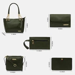 Bagsy Malone Set Of 5 Textured Structured Bags - Up to 12 inch image 5