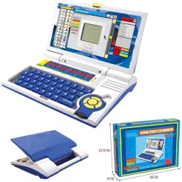 namanshu tex Learning Laptop with Alphabet & Number Chart,LED Display Activity Set for kids image 2