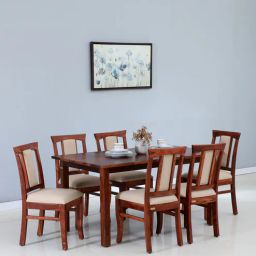 woodsworth from pepperfry Chetas Sheesham 6 Seater Dining Sets In Honey Oak Finish-picture-17
