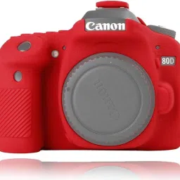 DIGICLIMBER Cano 80D RED Professional Silicone Rubber Detachable Protective Camera Case Cover, ONLYCamera Bag-picture-28