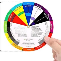 Color Wheel Paint Mixing Learning Art Class Teaching Tool/Makeup Blending Board-28