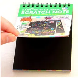 barbarik A5 Size Small Rainbow Scratch (10 Pages each) Paper Notes for Kids (Pack of 2) image 4