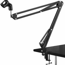 Professional Recording Microphone Stand Black Suspension Scissor Arm Stand Holder for Studio Broadcast, Professional Recording Microphone Microphone Stand-picture-14