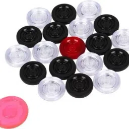 high quality Transparent coins for carrom board with sticker Carrom Pawns-picture-38