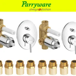 Agate concealed Diverter Body , Upper Part MTA 8 pic set of 2 pic 065 Agate Diverter with upper trim Diverter | Brass MTA 3/4 x 1/2 | Complete set Diverter Faucet-4