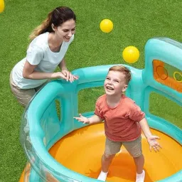 Inflatable Jumping Tube With Balls For Kids Jump (Multicolor) Inflatable Hoppers & Bouncer-19
