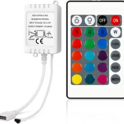 LED Strip Remote Controler | 24-Key IR Remote for 3528 5050 RGB LED Light Strips 6 A Toggle Dimmer-45