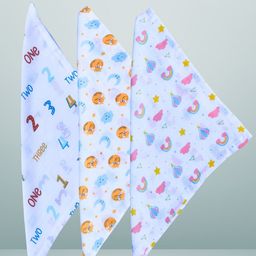 BAESD Pack Of 3 Printed Baby Wash Cloths-image-86