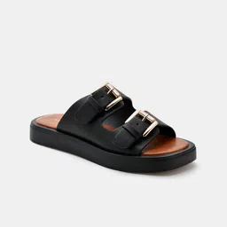 U.S. Polo Assn. Women Open Toe Flats with Buckles-image-10