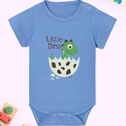 The Mom Store Infants Little Dino Printed Pure Cotton Bodysuit-38