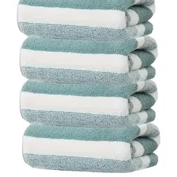 Black gold Set Of 4 Striped Towel Set-image-88