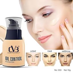 CVB Oil Control Full Coverage Dewy Foundation - 50 g - Shade- C33 image 2