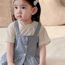 LULU & SKY Girls Checked Cotton Top-picture-32