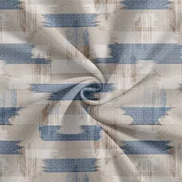 Trance Home Linen Blue & White Geometric 180 TC Cotton King Bedsheet Set 2.13 m x 1.98 m-image-77
