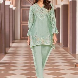 AUTUMN LANE Embroidered Tunic With Trousers Co-Ords-picture-28