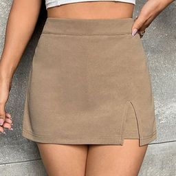 Stylecast X Slyck Solid Pattern High-Rise Regular Fit Slip-On Shorts-picture-19