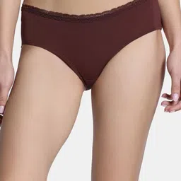 Zivame Women Low-Rise Hipster Brief ZI28C3-Rum Raisin-image-9