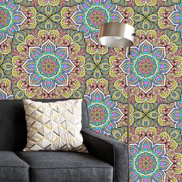 ArtzFolio Printed UV-Resistant Anti-Bacterial Vintage Motifs ArtPeel & Stick Wallpaper-image-48