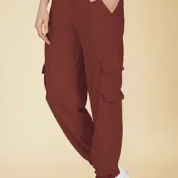 LECOWAR Women Regular Fit Cargos Trousers-image-100