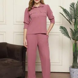 JAKANARY Shirt Collar Shirt & Trousers Co-ords-image-48