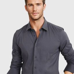 URBANICE Men Classic Slim Fit Solid Spread Collar Cotton Formal Shirt-image-19