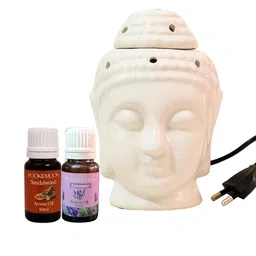 POOKIEMOON Electric Buddha Aroma Diffuser With Lavender & Sandalwood Oils 10ml Each-12