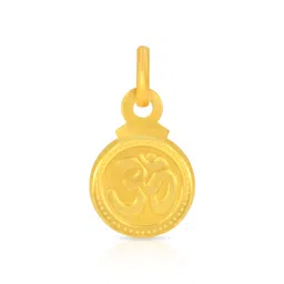 BHIMA 22K BIS Hallmark 916 Purity Yellow Gold Ohm Pendant-image-32